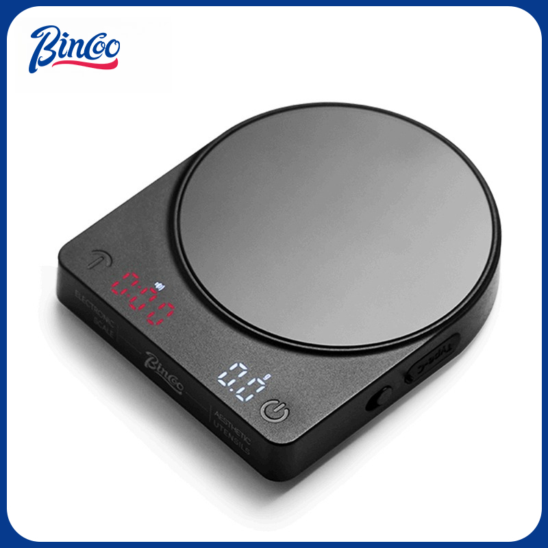 Smart Home Miniature - เครื่องชั่งดิจิตอล BINCOO สำหรับชั่งเมล็ดกาแฟ เครื่องชั่งอัจฉริยะขนาดเล็กพกพาสะดวก อุปกรณ์เสริมสำหรับชั่งน้ำหนัก เมล็ดกาแฟเอสเพรสโซ