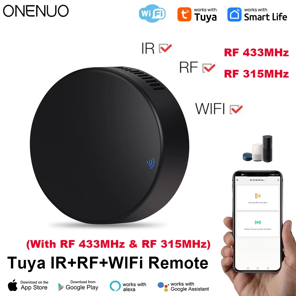 Smart Home Yale - Tuya WiFi RF IR รีโมทคอนโทรล 433MHz/315MHz