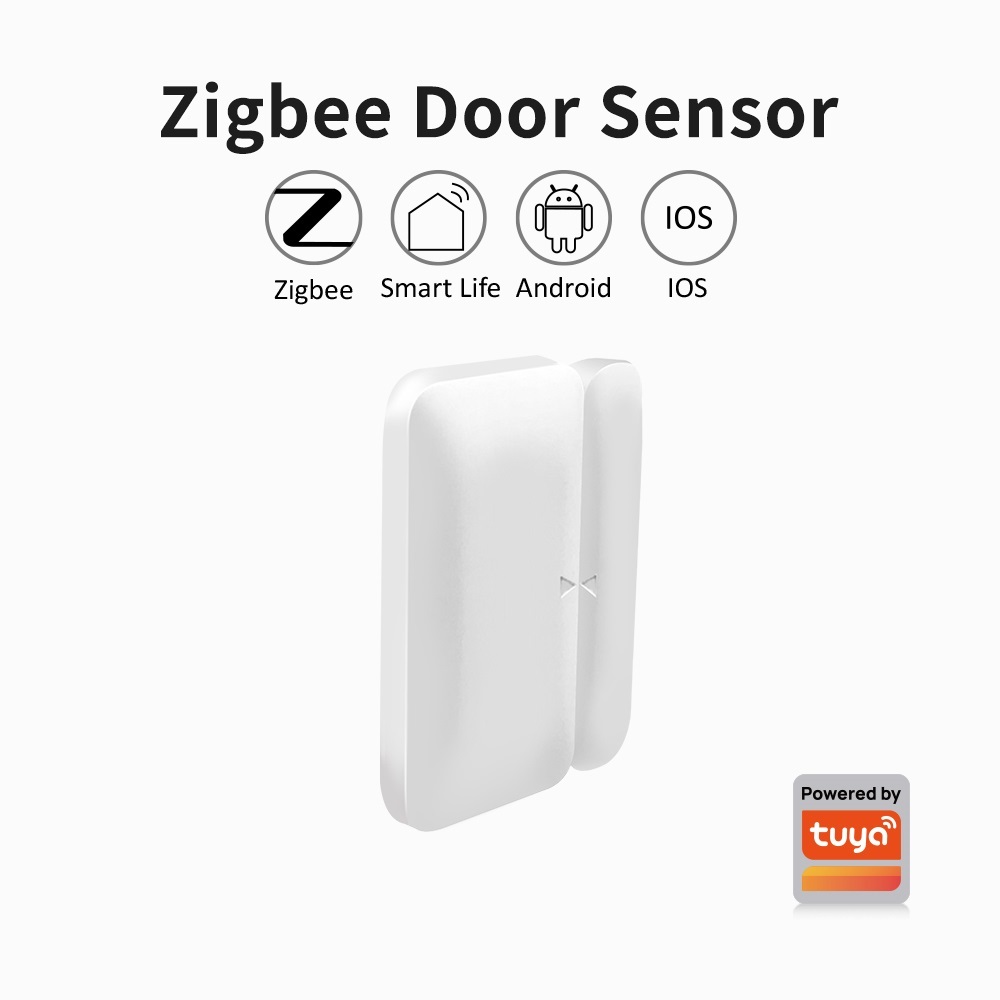 Smart Home Miniature - เซ็นเซอร์ประตูหน้าต่างไร้สาย Tuya Zigbee มินิสมาร์ทโฮม เครื่องตรวจจับประตูไร้สาย ระบบแจ้งเตือนเปิด-ปิดประตู