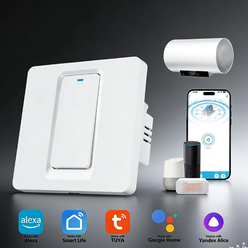 Smart Home Yale - สวิตช์เครื่องทำน้ำอุ่นอัจฉริยะ/ระบบควบคุมแบบสัมผัสผ่าน WiFi และบลูทูธ ใช้งานร่วมกับ Alexa/Google Home/แอป
