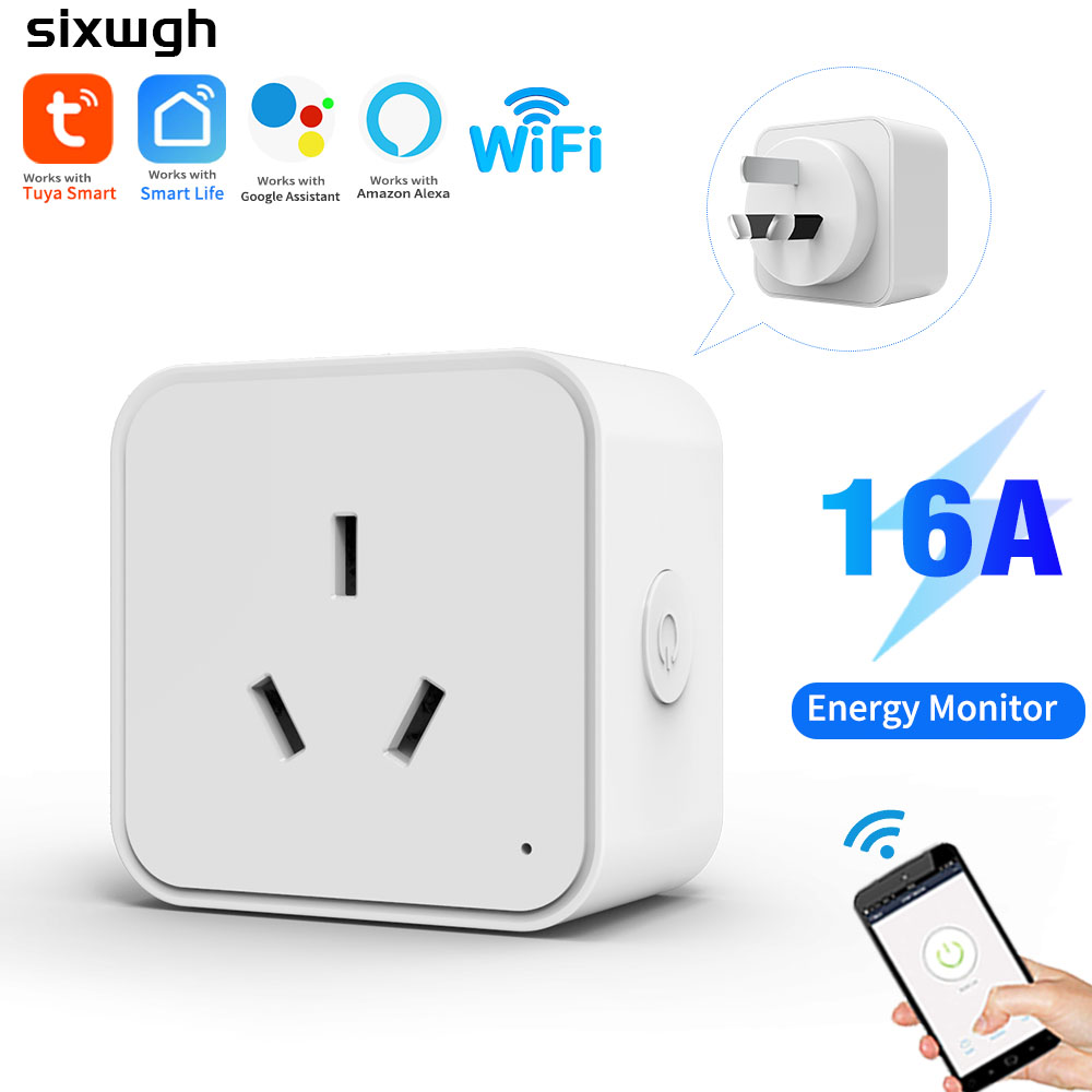 Smart Energy Monitor - ปลั๊กอัจฉริยะมาตรฐาน AU ยี่ห้อ WiFi Tuya พร้อมระบบตรวจสอบพลังงาน