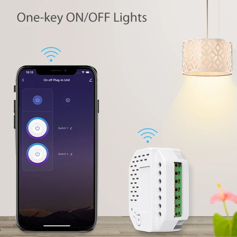 Smart Home Matter - โมดูลสวิตช์ไฟ Matter แบบ 2 ช่อง รีเลย์