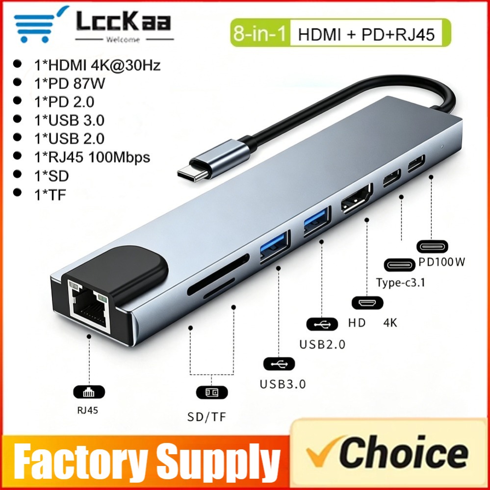 Smart Home Hub 2 - ฮับ USB C 8in1/2 7in1/2 แบบ