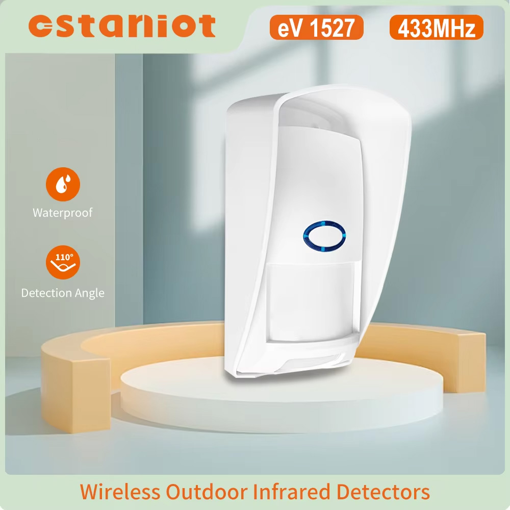 Smart Home Miniature - Staniot 433MHz เครื่องตรวจจับการเคลื่อนไหว PIR กลางแจ้งขนาดเล็กสมาร์ทโฮมเครื่องตรวจจับการเคลื่อนไหวร่างกายอินฟราเรดเซ็นเซอร์สัญญาณกันขโมย °