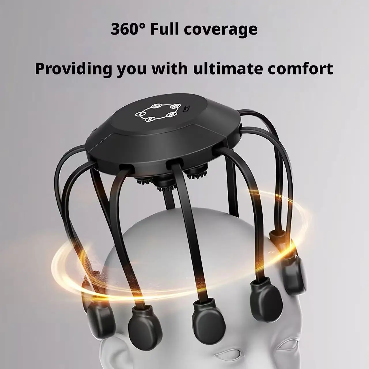 Smart Home Matter - เครื่องนวดศีรษะไฟฟ้ารูปปลาหมึก 10/14 กรงเล็บ อุปกรณ์นวดศีรษะอัจฉริยะ ผ่อนคลายความเครียด บรรเทาอาการปวดเมื่อยลึก