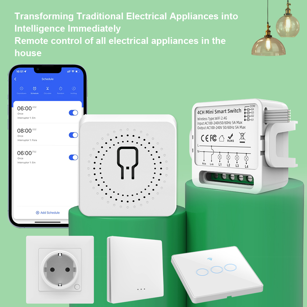สวิตช์อัจฉริยะ Tuya WiFi 1/2/3 - Smart Home Yale บทวิจารณ์และราคา