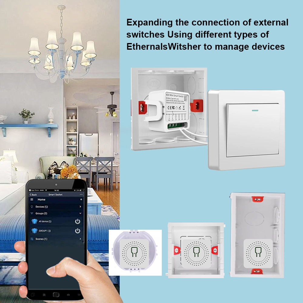 สวิตช์อัจฉริยะ Tuya WiFi 1/2/3 - Smart Home Yale บทวิจารณ์และราคา
