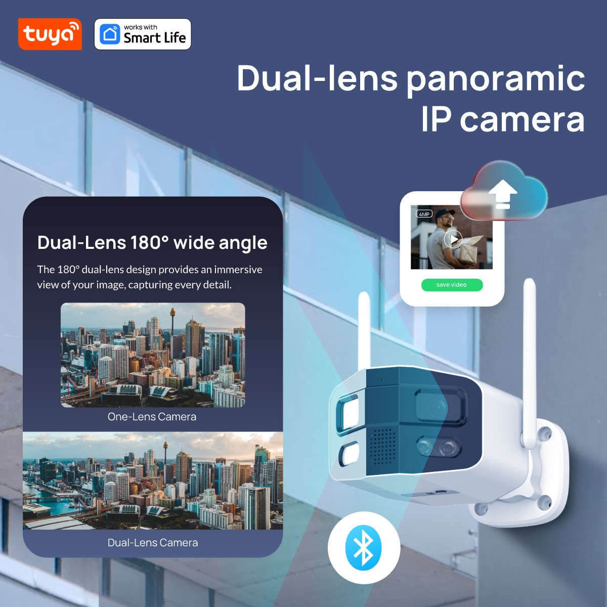 Tuya Smart 4MP 2.5K Dual-Lens  - Smart Home Camera Ezviz บทวิจารณ์และราคา