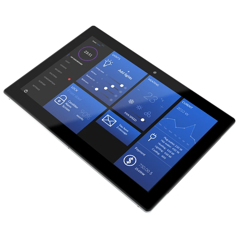 แผงควบคุมสมาร์ทโฮมแบบติดผนัง ค - Smart Home Control Panel บทวิจารณ์และราคา