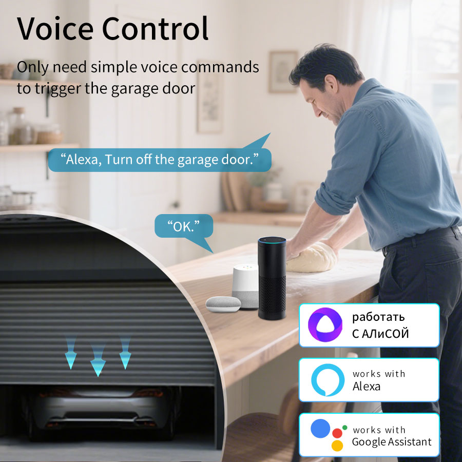 ตัวควบคุมประตูโรงรถอัจฉริยะ Tu - Smart Home Yale บทวิจารณ์และราคา