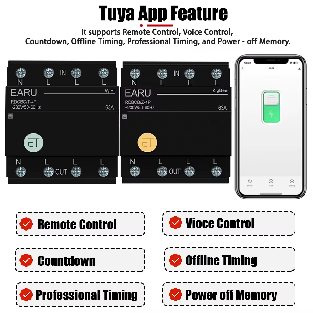 เบรกเกอร์วงจรสมาร์ท Tuya WiFi  - Smart Home Demo Kit บทวิจารณ์และราคา