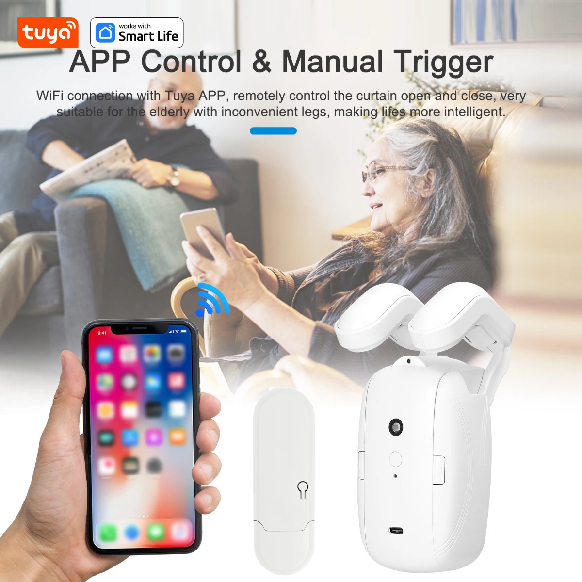 1/2 ชิ้น หุ่นยนต์ม่านอัจฉริยะ  - Smart Home Control Panel บทวิจารณ์และราคา