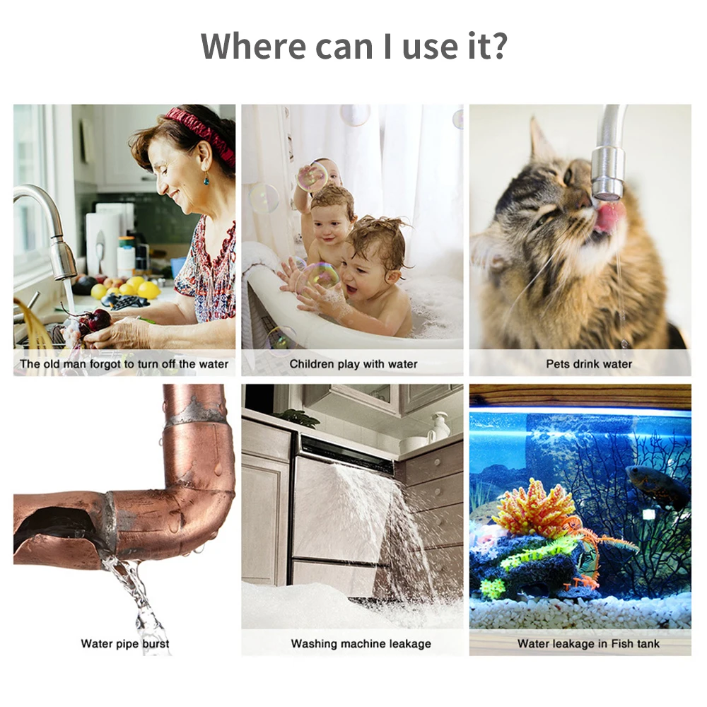 เซ็นเซอร์น้ำ Tuya WiFi Zigbee  - Smart Home Yale บทวิจารณ์และราคา