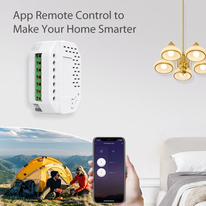 โมดูลสวิตช์ไฟ Matter แบบ 2 ช่อ - Smart Home Matter บทวิจารณ์และราคา