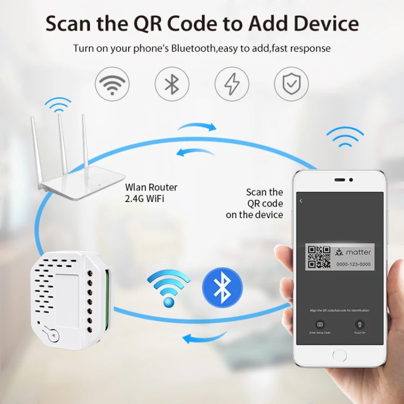โมดูลสวิตช์ไฟ Matter แบบ 2 ช่อ - Smart Home Matter บทวิจารณ์และราคา