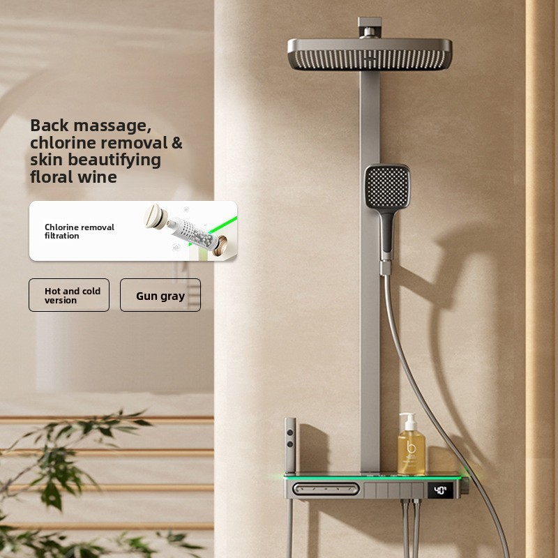 ชุดฝักบัวทองแดงอัจฉริยะพร้อมหน - Smart Home Uses บทวิจารณ์และราคา