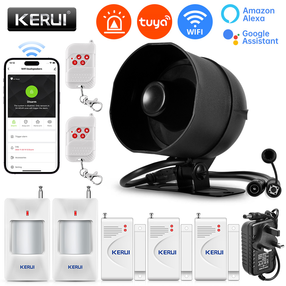 KERUI 120dB ระบบเตือนภัยไซเรน  - Smart Home Demo Kit บทวิจารณ์และราคา