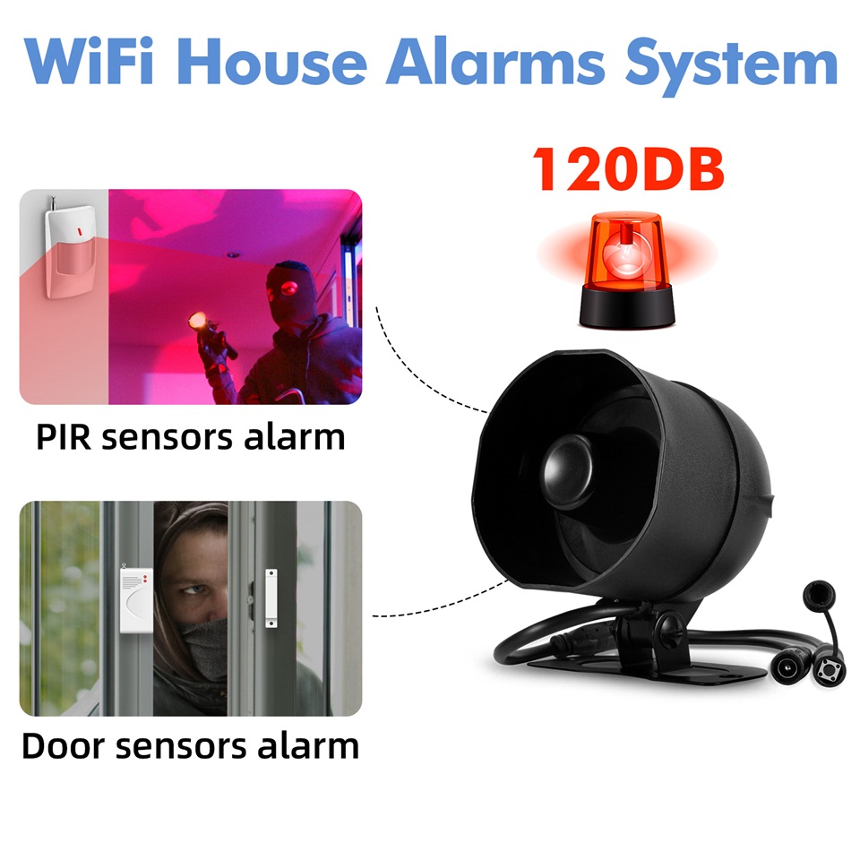 KERUI 120dB ระบบเตือนภัยไซเรน  - Smart Home Demo Kit บทวิจารณ์และราคา