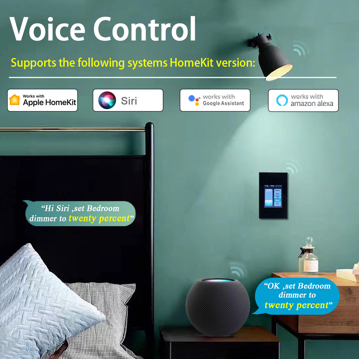 สวิตช์ Lanbon 8 Homekit 5 in 1 - Smart Home Control Panel บทวิจารณ์และราคา