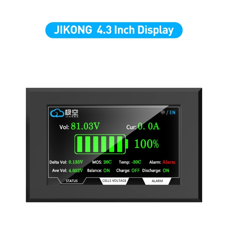 JK BMS RS485 CAN โมดูล 4.3 จอแ - Smart Energy Monitor บทวิจารณ์และราคา
