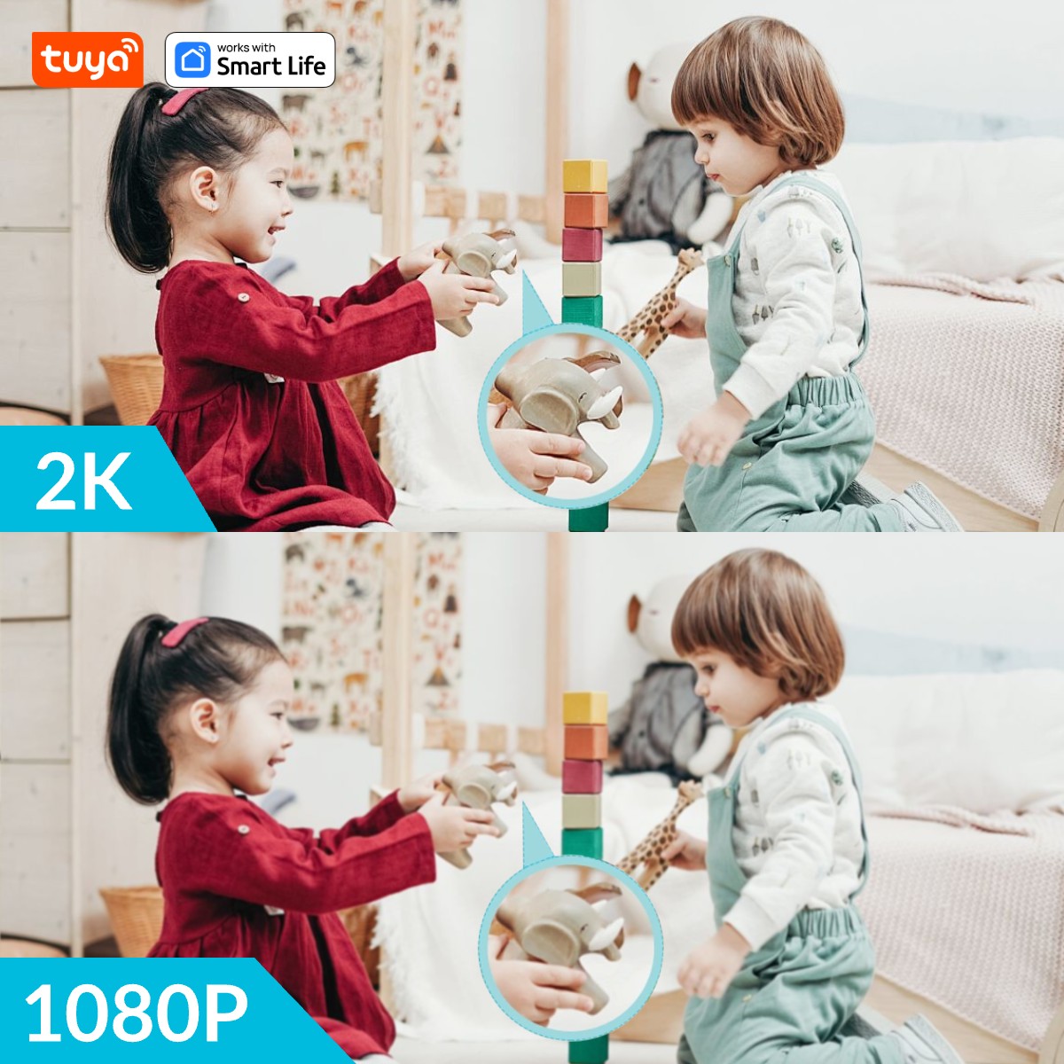 Tuya สมาร์ท 3MP HD Indoor Home - Smart Home Camera Ezviz บทวิจารณ์และราคา