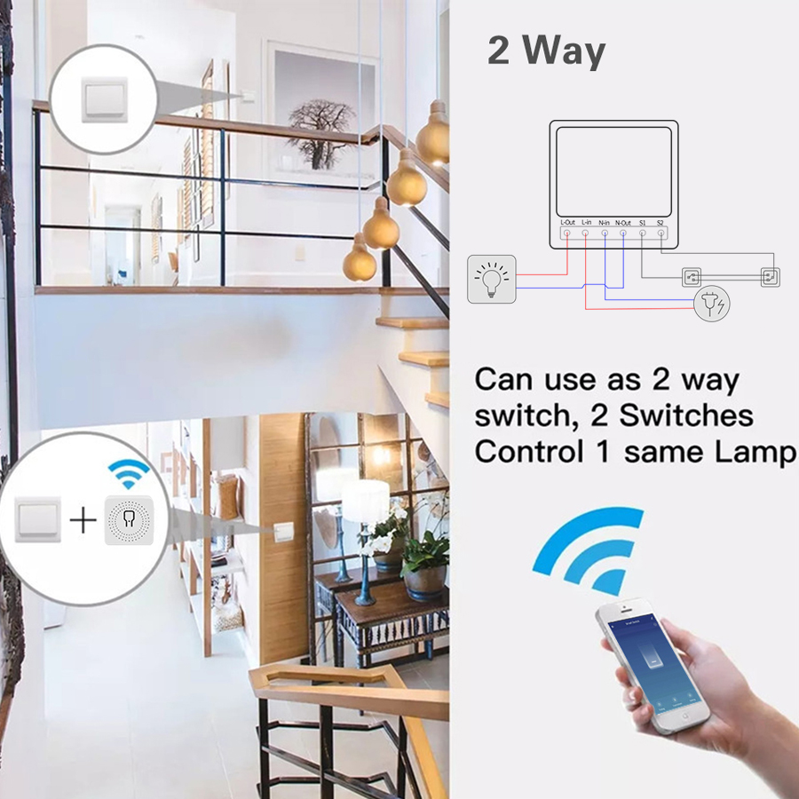 สวิตช์อัจฉริยะขนาดเล็ก 2 ทาง D - Smart Home Miniature บทวิจารณ์และราคา
