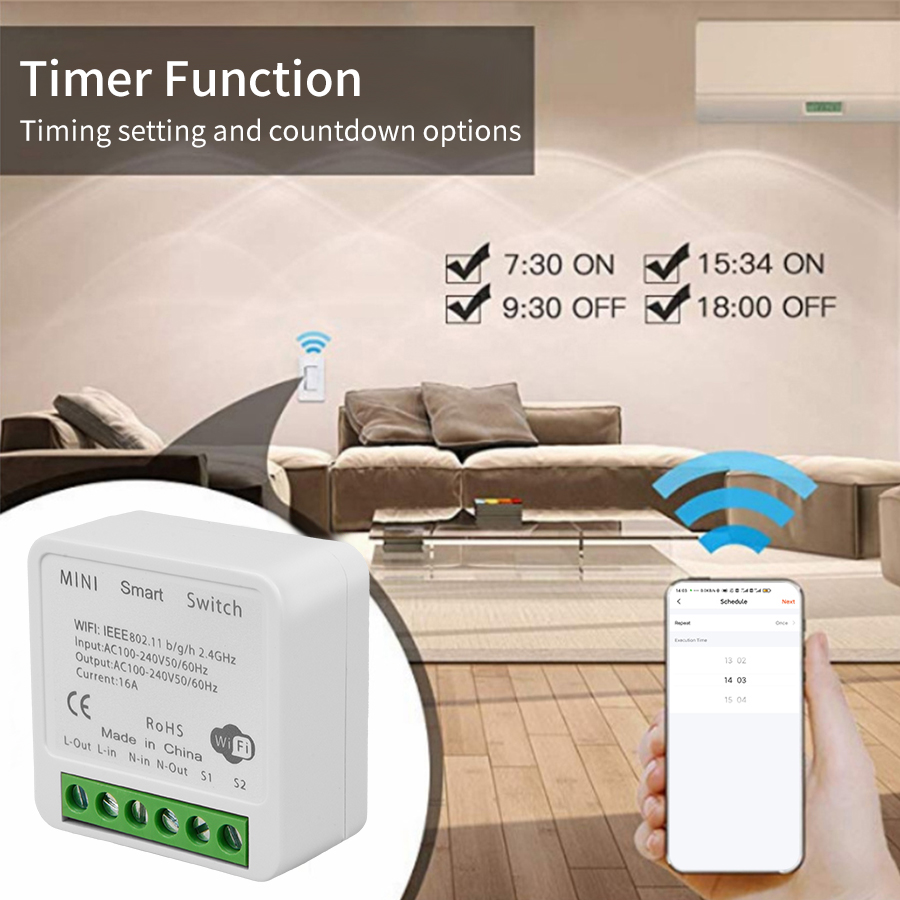 สวิตช์อัจฉริยะขนาดเล็ก 2 ทาง D - Smart Home Miniature บทวิจารณ์และราคา